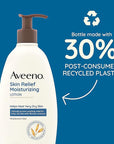 Aveeno Skin Relief Moisturizing Lotion for Very Dry, Itchy Skin with Soothing Triple Oat & Shea Butter Formula, Fragrance Free, 12 Fl. Oz