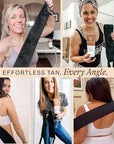 Self Tanner Back Applicator - Ultra Soft Sunless Tanning Applicator for the Perfect Streak-Free Fake Tan, Velvety Soft Tanning Lotion Applicators, Reusable, Use With Any Self Tan Product