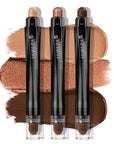 Coral Island Eyeshadow Stick 3PCS Makeup Set, Metallic Shimmer Matte Cream Eye Shadow Eyeliner Brightener Pencil Crayon - J2 Coral Island