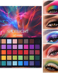 UCANBE Spotlight Eyeshadow Palette Professional 40 Color Eye Shadow Matte Shimmer Makeup Pallet Highly Pigmented Colorful Powder Long Lasting Waterproof Eye Shadow