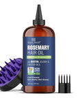 Botanic Hearth 100% Pure Rosemary Oil For Hair Growth | Infused with Biotin, Jojoba & Castor Oil | Hair Oil Repairs Dry Damaged Hair, Strengthening, Healthier - Hair Tonic, 16.0 fl oz