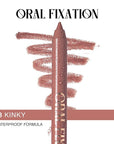 Long-Lasting & Waterproof Lip Liner Pencil – Oral Fixation – Precision Application with Sharpenable Tip (KINKY)