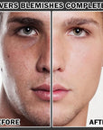 2PCS Men's Moisturizing Concealer Cream,Refreshing & Non-sticky Concealer Moisturizing Makeup