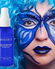 MEICOLY Cream Royal Blue Face Body Paint,2.1Oz Smudge-Proof Navy Blue Face Paint,Water Based Washable Full Body Paint for Adults and Kids,Dark Blue Halloween SFX Avatar Smurf Mystique Special Effects
