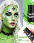 Light Green Face Body Painting Stick, Professional Green Full-coverage Cream Face Paint for St. Patrick's Day Halloween SFX Witch Monster Cosplay Makeup, Washable Body Paint for Adult Carnival