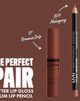 NYX PROFESSIONAL MAKEUP Slim Lip Pencil, Long-Lasting Creamy Lip Liner - Mahogany