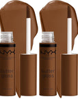 NYX PROFESSIONAL MAKEUP Butter Gloss Brown Sugar, Non-Sticky Lip Gloss - Caramelt (Medium Brown) (Pack of 2)