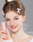 Flower Knows Violet Strawberry Rococo Glitter Lip Gloss G02 Rasberry Booze+Swan Ballet Shine Solid Lip Gloss Stick B01 Little Star