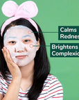 FACETORY K Beauty Face Mask Skin Care - Soothe Me Tea Tree 2-Step Sheet Mask with Tea Tree Extract & Chamomile + Soothing Ampoule | Skin Calming, Acne Clearing (10 Pack)