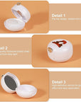 2 Pack Lip Balm Containers,Plastic Portable