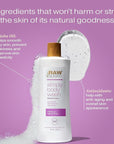 RAW SUGAR Simply Body Wash - Hibiscus + Island Fruit (25 Fl Oz, Pack of 1) Moisturizing & Soothing Bath & Shower Gel, Formulated without Sulfates & Parabens, Vegan