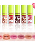 6 Colors Lip Gloss Set, Clear Lip Gloss and Glow Lip Oil for Woman, Moisturizing Lipgloss Pack, Non-sticky and Hydrating Fat Oil Lip Gloss