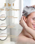 Brown Hair Dye Shampoo, Instant Hair Color Shampoo, Long Lasting Dark Coffee Hair Dye, Covers Gray in Minutes, Champu Para Canas, Champu Para Pintar el Cabello, 16.90 Fl Oz