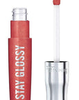 Rimmel Stay Glossy Lip Gloss Bundle - 640 All Day Seduction & 030 Cake for Breakfast, 18oz Each