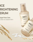 SKINFOOD Rice Serum, 48 Hours Fermented Rice Water Skincare Korean Serum for Face, Korean Rice Skincare for Natural Glow Glass Skin, Pore Minimizer, Rice Water Bright, 55ml/1.86fl.oz.