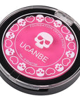 UCANBE Pink Face Body Paint Makeup Foundation, Professional Waterproof Cream Greasepaint, Non-Toxic Face Painting Kit for Halloween Makeup, Sugar Skull SFX Cosplay, Special Effects Costume & Parties