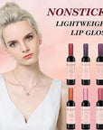 Wine Lip Tint 6 Colors Bottle Lipgloss Stain Waterproof Long Lasting Natural Liquid Lipstick Mini Make Up Gloss Matte Sticks Makeup Set Plumper Red Pack Set Wine 24 Hour Set Non-stick Cup