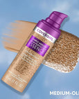 Covergirl Simply Ageless Skin Perfector Essence Foundation, 45 Medium-Olive, Tinted Skincare Makeup Hybrid, Sheer Tint, Radiant Finish, Glowy Finish, Vegan Formula, 1.0oz