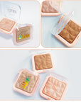 4 Colors Diamond Shimmering Powder, High Glossy Face Highlighter Eyeshadow