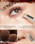 Foundation Makeup,Soft Beige Full Coverage Foundation Makeup(Built-in brush)Vegan Face Makeup(04#)