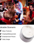 White Hair Color Wax, Natural Hairstyle Wax 4.23 oz, Temporary Hairstyle Cream for Party, Cosplay, Halloween, Daily use, Date, Clubbing (White)