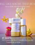 OUAI Body Cleanser, St. Barts Travel Size - Foaming Body Wash with Jojoba Oil & Rosehip Oil to Hydrate, Balance & Soften Skin - Paraben, Phthalate & Sulfate Free Skin Care Products (3 fl oz)