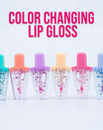 114 Bundle Cute Mood Color Changing Popsicle Set of 6 Lip Gloss, Shimmery Glossy Lightly Scented, Non-Sticky, First Makeup Set for Girl, Novelty, Gifts, Party Favors Girls, Women, Teens