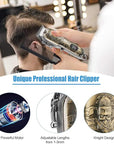 Suttik Hair Clippers for Men Professional, Cordless Barber Clippers for Hair Cutting, Beard Trimmer Hair Cutting Kit with LED Display