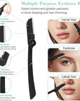 Tweezers Set, Hyxhappy 9 pcs Professional Stainless Steel Tweezers Kit for Facial Hair, Great Precision Eyebrow Plucke Tweezer with Luxurious Travel Case for Daily Beauty Tools