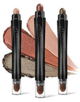 3PCS Brown Pink Eyeshadow Stick Set, Shimmer Neutral Cream Eye Shadow Sticks Crayon,Waterproof Long Lasting Eye Highlighter, Eye Brightener Stick Makeup Sets