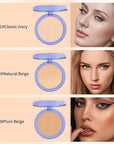 Oil Control Face Powder, Matte Smooth Setting Powder, (Pure Beige)