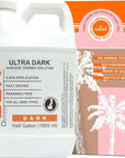 Sun Laboratories By Giesee Ultra Dark Spray Tan Solution 1/2 Gallon - Professional Sunless Tanning Spray for Airbrush Tan, Self Tanner Mist, Sun Tanning Lotion, Fake Tan