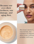 goop Beauty Vitamin C Eye Cream | Color Correcting Cream for Dark Circles | Helps Smooth Wrinkles & Depuff Eyes | 0.5 fl oz