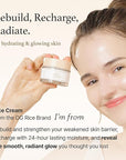 I'm from Rice Cream 1.76 Ounce, Rice Bran Essence with Ceramide, Glowing Look, Improves Moisture Skin Barrier, Deep Nourishment, Smooths and Evens Skin Tone, K-Beauty