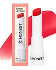 Honest Beauty Moisturizing Vegan Tinted Lip Balm | Antioxidant-rich Acai Extracts + Avocado Oil | Paraben Free + Cruelty Free | Blood Orange