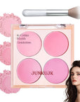 Blush Palette,Shimmer Silky Matte Blush Powder Palette,Professional Cute Face