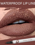 COOL STORY Matte Lip Liner Pencil - Waterproof, Non-Fading, Long-Lasting Plump Effect for Fuller Lips Makeup, Soft & Smooth Texture Easy Glide Lipstick (11#, Pack of 1)