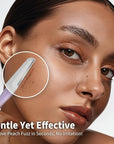 Face Razors for Women, Dermaplane Razor for Women Face, Eyebrow Razor, Facial Razors, Dermaplaning Tool, Reusable Metal Handle with 8 Microblades for Sensitive Skin, Peach Fuzz Remover, Purple