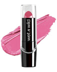 wet n wild Silk Finish Lipstick, Hydrating Rich Buildable Lip Color, Formulated with Vitamins A,E, & Macadamia for Ultimate Hydration, Cruelty-Free & Vegan - Pink Ice (Carded)