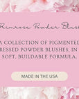 PRIMROSE POWDER BLUSH, Pressed Blush Face Makeup, Buildable Formula, Smooth Finish, Paraben Free, Made in the USA 0.11 oz. (Pretty Pink)