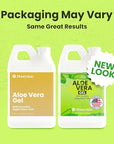 Organic 100% Aloe Vera Gel for Face & Body with Manuka Honey - A Fresh Aloe Vera Plant, No Powder - Sunburn Relief - Aloe Vera Gel for Hair (1 Gallon)