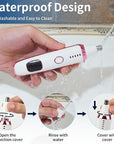 2025 Rechargeable Nose and Ear Hair Trimmer With LED Dispaly for Women Men,4 in 1 Painless Eyebrow & Facial Hair Trimmer with Powerful Motor,Ladies Wet & Dry Electric Razor for Travel (Pink)