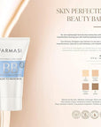 FARMASi Make Up BB Cream Beauty Balm, Full-Coverage Foundation, Concealer, Moisturizer BB Cream for All Skin Types, 1.7 fl. oz. / 50 ml (Light to medium)