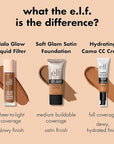 e.l.f. Soft Glam Foundation, Medium Coverage, Long-Lasting & Rich Cool