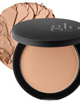 Glo Skin Beauty Pressed Base Powder Foundation Makeup (Natural Dark) - Flawless Coverage for a Radiant Natural, Second-Skin Finish