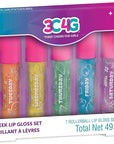 3C4G Days of the Week Lip Gloss Set for Girls - 7 Pack Kids Lip Gloss Kit for Girls, Tweens & Teens - Clear Flavored Lip Gloss Makeup Kit - Roll On Lip Gloss for Girls 8-10-12-14 by Make It Real