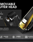 DSP Professional Barber Clipper Cordless, Hair Clipper for Men, Powerful Clipper, BLDC Motor & DLC Coated Detachable Blade with Charging Base