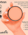 Mehron Makeup Paradise Makeup AQ Pro Size | Stage & Screen Performance, Face & Body Painting, Beauty, Cosplay, and Halloween | Water Activated Face Paint, Body Paint 1.4 oz (40 g) - Pastel Orange