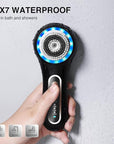 Face Scrubber Exfoliator,Facial Cleansing Brushes Rechargeable IPX7 Waterproof with 5 Brush Heads,Electric Face Spin Brush for Exfoliating, Massaging and Deep Cleansing (Black+Gold)