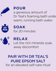Dr Teal's Foaming Bath with Pure Epsom Salt, Soothe & Sleep with Lavender, 34 fl oz (Pack of 2)